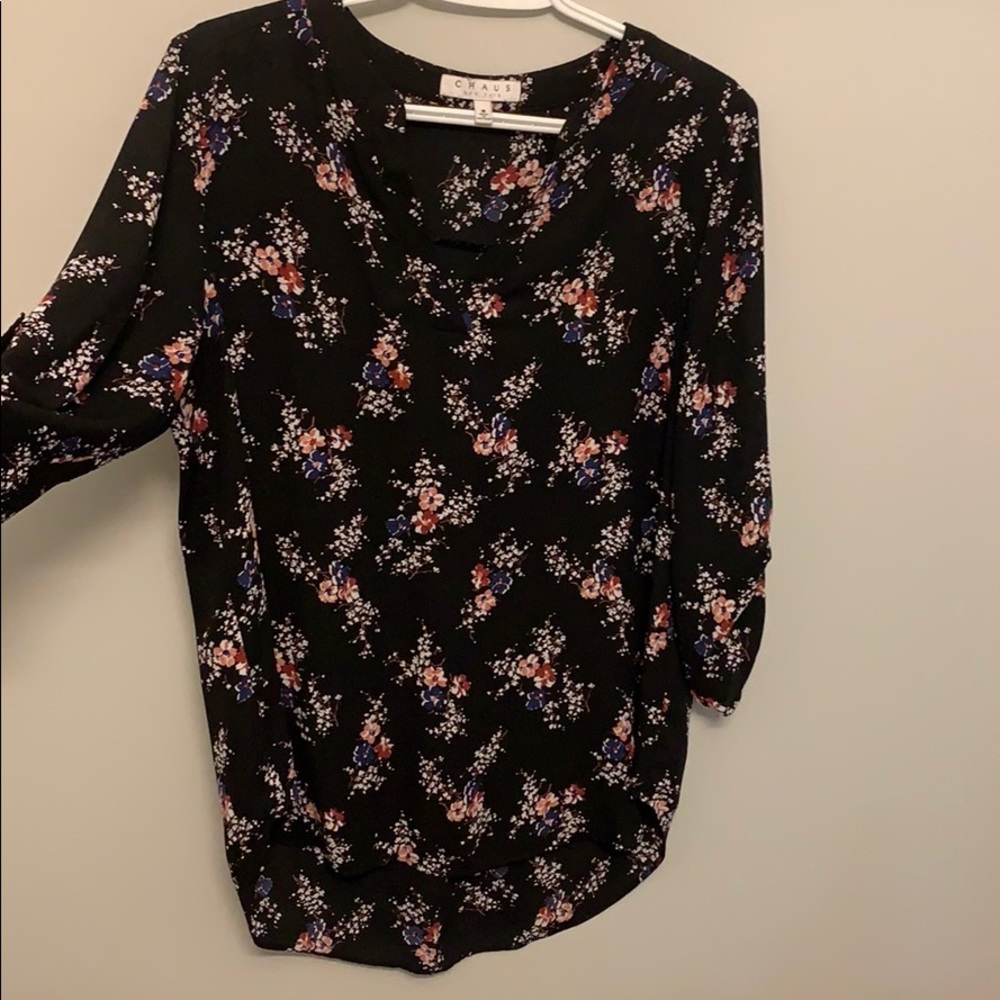 CHAUS Women’s printed dress shirt/blouse
